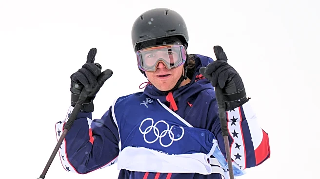 Olympic freeskier Hunter Hess flashes an 'L' sign, says he stands by his statement and loves the USA