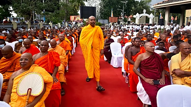 Buddhist monks rally in Sri Lanka to pressure the government for a wider role in affairs of state