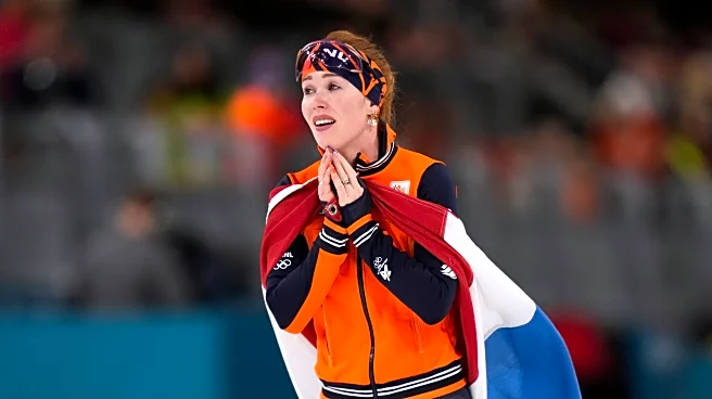 Dutch speedskater Antoinette Rijpma-de Jong wins the 1,500 for her 1st Olympic gold