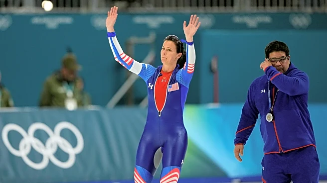 US speedskater Brittany Bowe says goodbye to the Olympics with fiancée Hilary Knight in the stands