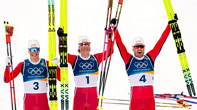 Klaebo becomes 1st athlete to win 6 golds at a Winter Games as Norway sweeps 50km mass start