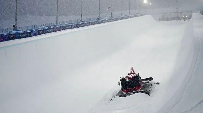 Women's Olympic freeski halfpipe final postponed a day because of heavy snow in the Italian Alps