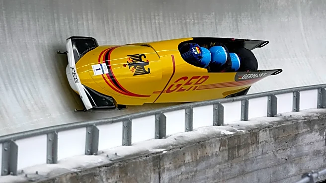 Johannes Lochner wins Olympic 4-man bobsled gold over Francesco Friedrich