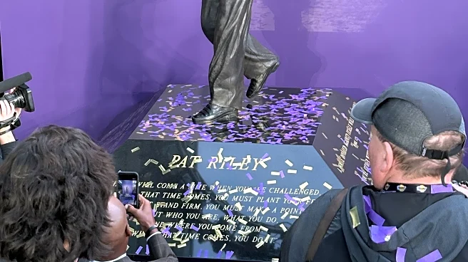 Lakers unveil statue of Pat Riley, the coaching mastermind of their 1980s Showtime era