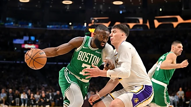 Jaylen Brown, Payton Pritchard lead Celtics past Lakers 111-89 for a season sweep of this rivalry