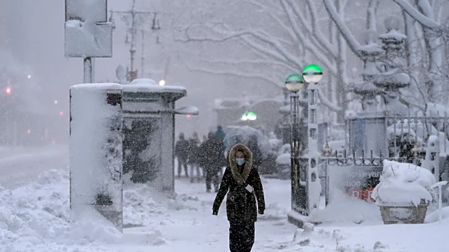 The Latest: Snowfall intensifies in Northeast as many are under blizzard warnings and travel bans