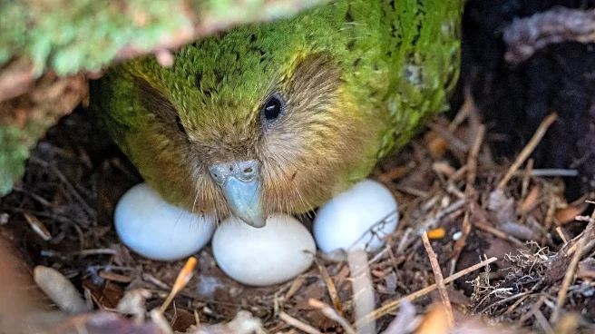 A bumper berry harvest has New Zealand's weird flightless parrot in a rare mood for romance