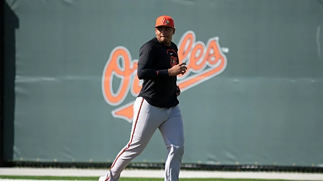 Orioles catcher and top prospect Samuel Basallo exits spring training game after play at plate