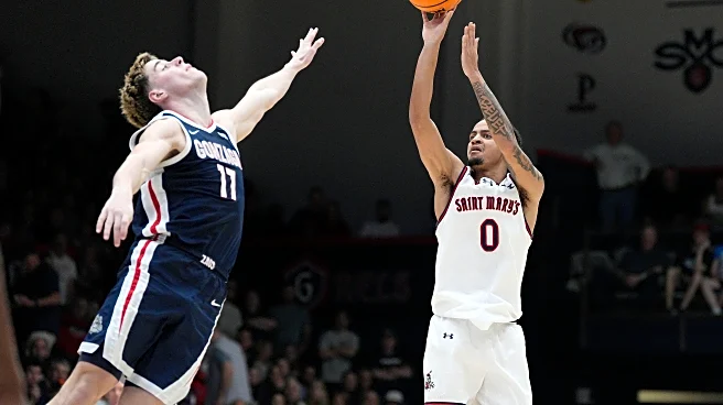 Lewis makes seven 3s as Saint Mary's beats No. 9 Gonzaga 70-59 to share WCC regular-season title