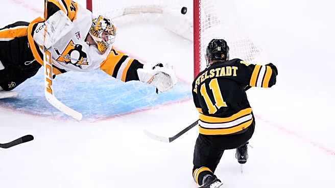 The Bruins beat the Penguins 2-1 as Khusnutdinov, Mittelstadt score 50 seconds apart