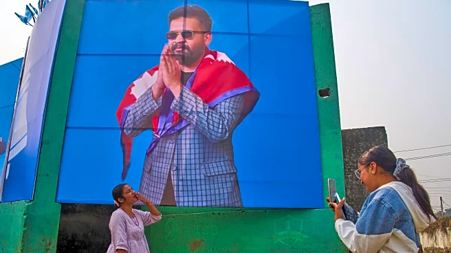 Photos of Nepali former rapper drawing crowds to his campaign for prime minister