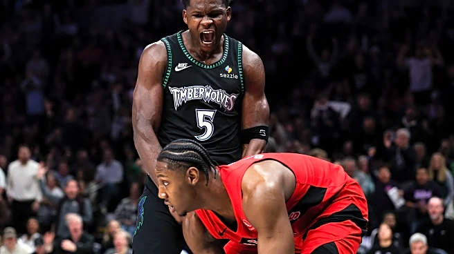 Anthony Edwards' big slam over RJ Barrett sparks Timberwolves to 115-107 win over Raptors