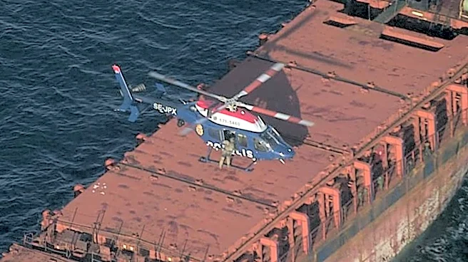 Swedish authorities investigate a cargo ship they believe is stateless