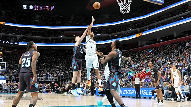 Nets end 10-game losing streak by rallying from down 23 points to stun Pistons 107-105