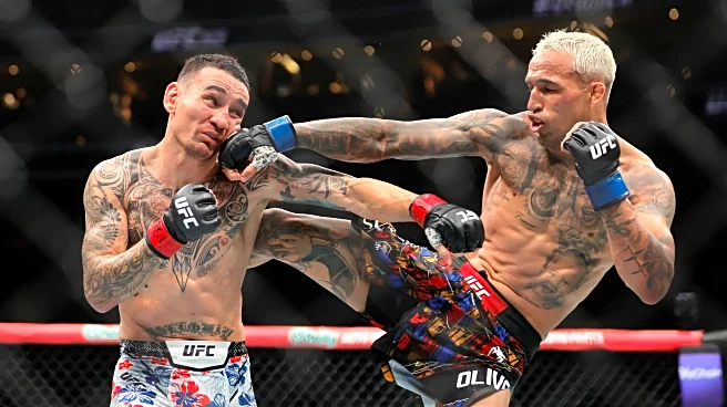 Charles Oliveira takes BMF title from Max Holloway at UFC 326, nearly 11 years after first meeting