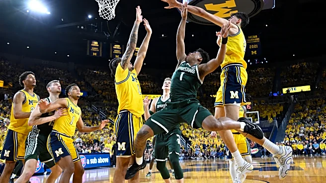 Michigan State's Jeremy Fears called for tech for kick toward groin area of Michigan's Elliot Cadeau