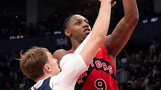 Barrett scores season-high 31 and passes 8,000 career points as Raptors rout struggling Mavericks