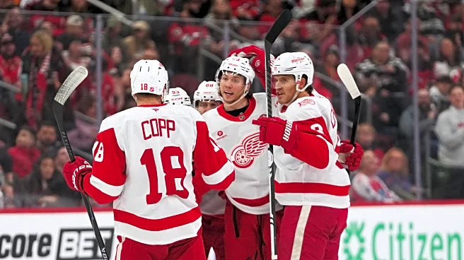 Gibson and Talbot combine to make 31 saves in the Red Wings' 3-0 win over the Devils