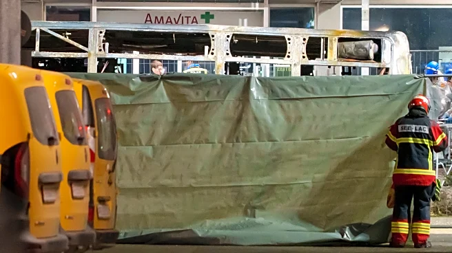 6 people killed, 3 hospitalized with severe injuries after bus catches fire west of Swiss capital