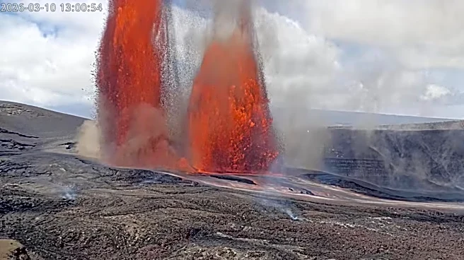 Towering lava fountains of Hawaii's Kilauea volcano trigger park and highway closures