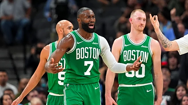 Celtics' Brown ejected in first half after argument with officials in matchup with Spurs