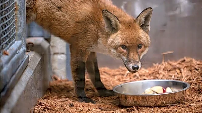 A red fox stows away on a cargo ship, traveling from England to US