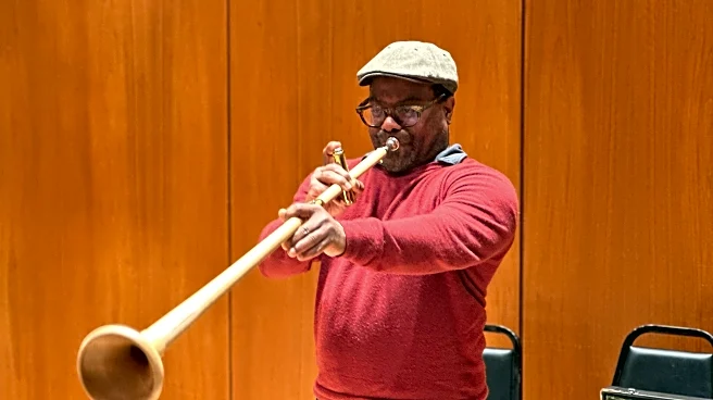 Specially built wood horn known as holztrompete sounds at Met Opera in Wagner's `Tristan und Isolde'