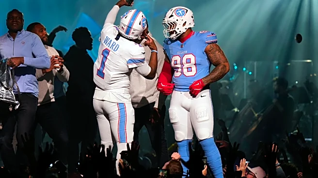 Titans unveil new uniforms and logos to go with new coach and new stadium opening in 2027