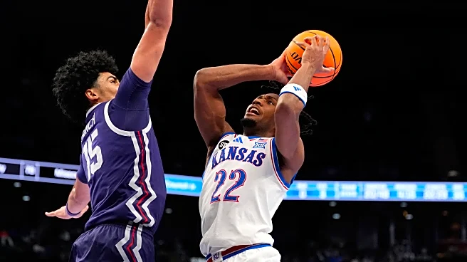 Peterson scores 24 to lead No. 14 Kansas past TCU 78-73 in the Big 12 quarterfinals