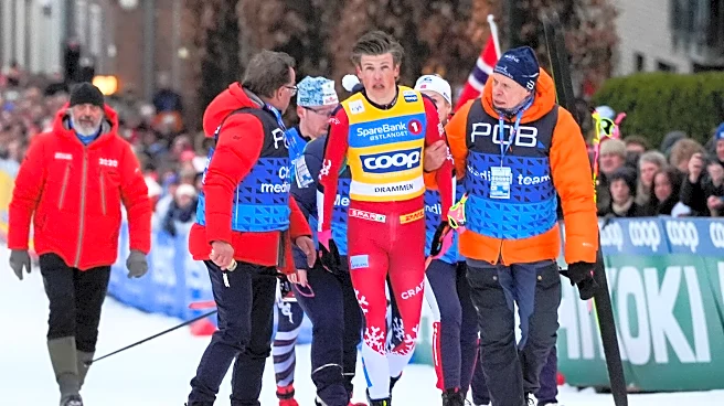 Winter Olympics star Klaebo says he has a concussion from crash in World Cup race