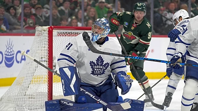 Groulx scores twice as Maple Leafs hold on and beat the Wild 4-2
