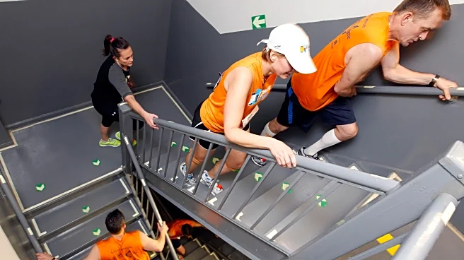 Stair climbers love their exercise, even when security guards act like they're up to something