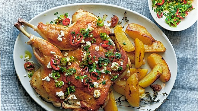 Feta-brined spatchcock chicken is cooked under a weight in this Egyptian recipe