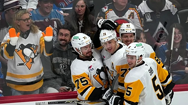 Malkin gets 2 goals in his return from suspension as the Penguins beat the NHL-leading Avalanche 7-2