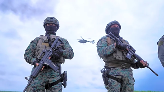 Ecuador's president rejects allegations that his government is bombing targets inside Colombia