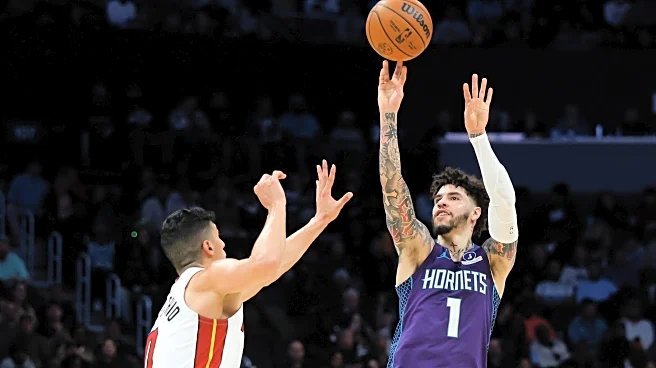 LaMelo Ball has 30 points and 13 assists as Hornets beat short-handed Heat 136-106