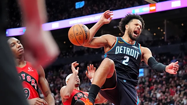 Pistons guard Cade Cunningham leaves game with back spasms