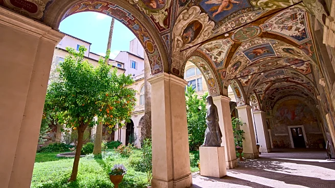 A hidden cloister in the center of Rome has a turbulent past etched on its walls