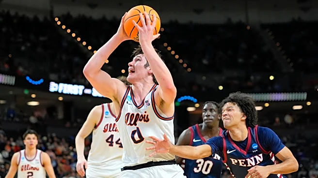 David Mirkovic has 29 points and 17 rebounds to lead No. 3 Illinois to 105-70 rout of No. 14 Penn