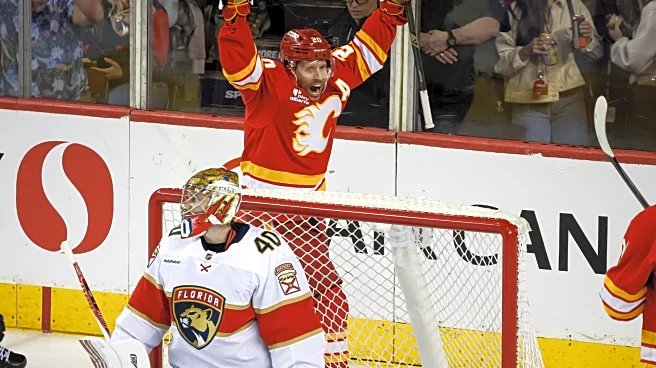 Dustin Wolf makes 24 saves in the Flames' 4-1 victory over the Panthers