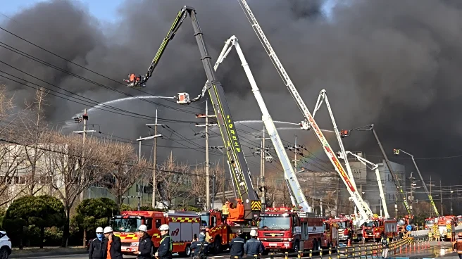 Officials say 14 were killed in fire at South Korean auto parts plant