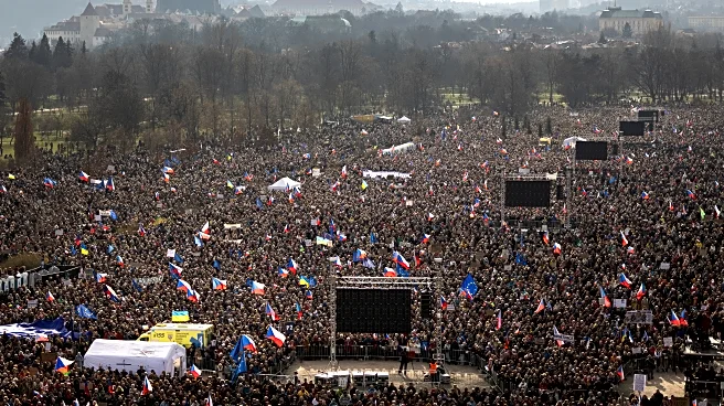 Tens of thousands of protesters rally in Prague against new government of Czech prime minister Babiš