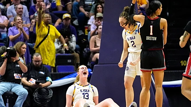 Johnson and Williams help LSU outgun Texas Tech 101-47 in March Madness and set an NCAA record