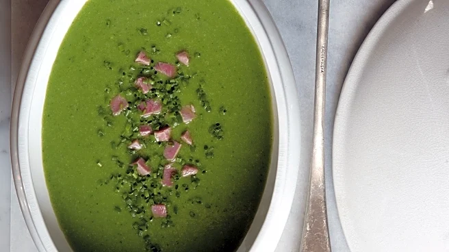This minty pea soup with ham is a creamy, chive-packed upgrade for puréed soups
