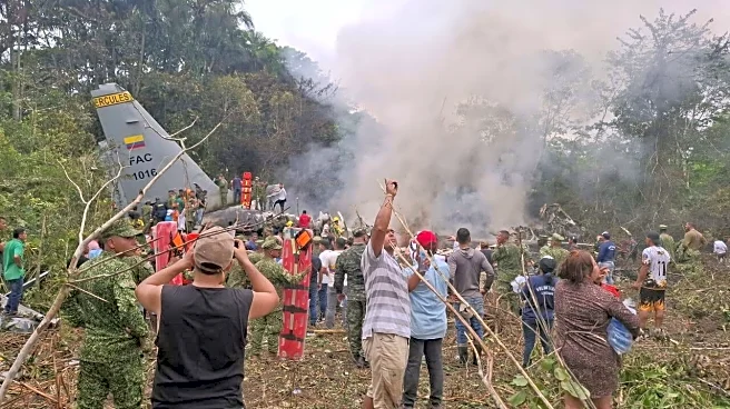 Military plane with 121 aboard crashes in Colombia, killing dozens