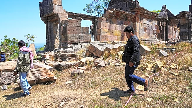 A 1,000-year-old temple lies battered after Cambodia-Thailand border clashes