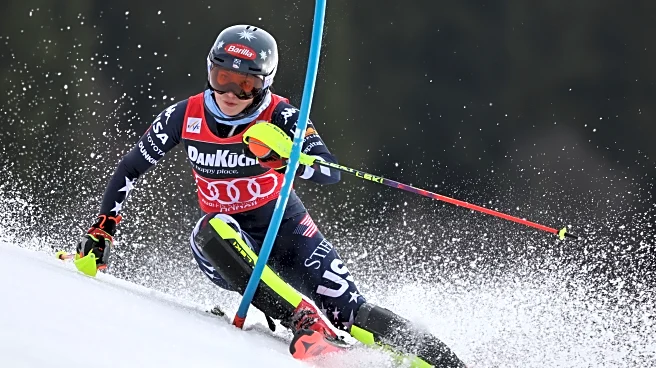 Shiffrin takes big lead in World Cup slalom that could seal a record sixth overall title
