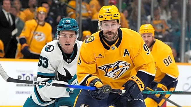 Forsberg has a goal and 2 assists to lead surging Predators over slumping Sharks 6-3