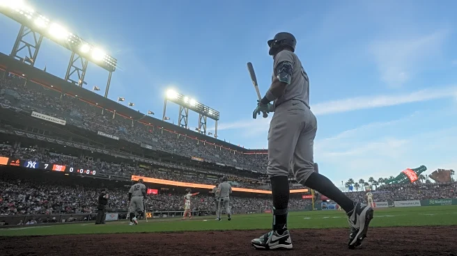 Judge goes hitless on opening day for first time, Yankees top Giants 7-0 as robot umpire debuts