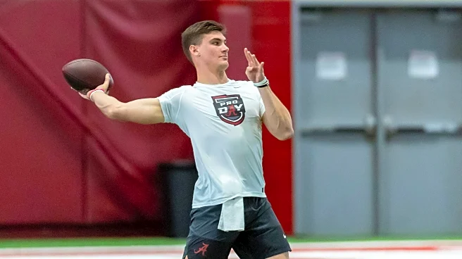 Alabama QB Ty Simpson says he's 'absolutely' a first-round pick after his pro day workout